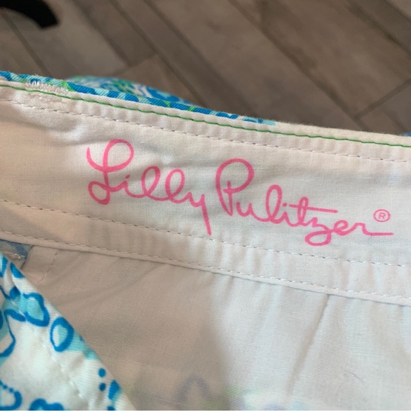 Lilly Pulitzer Buttercup Shorts Lobster Blue - 2 - Picture 6 of 11